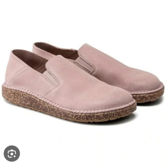 Birkenstock Callen Soft Pink Suede Leather Women's Sz 40 US 9/9.5 Slip On  $160 - Picture 1 of 12